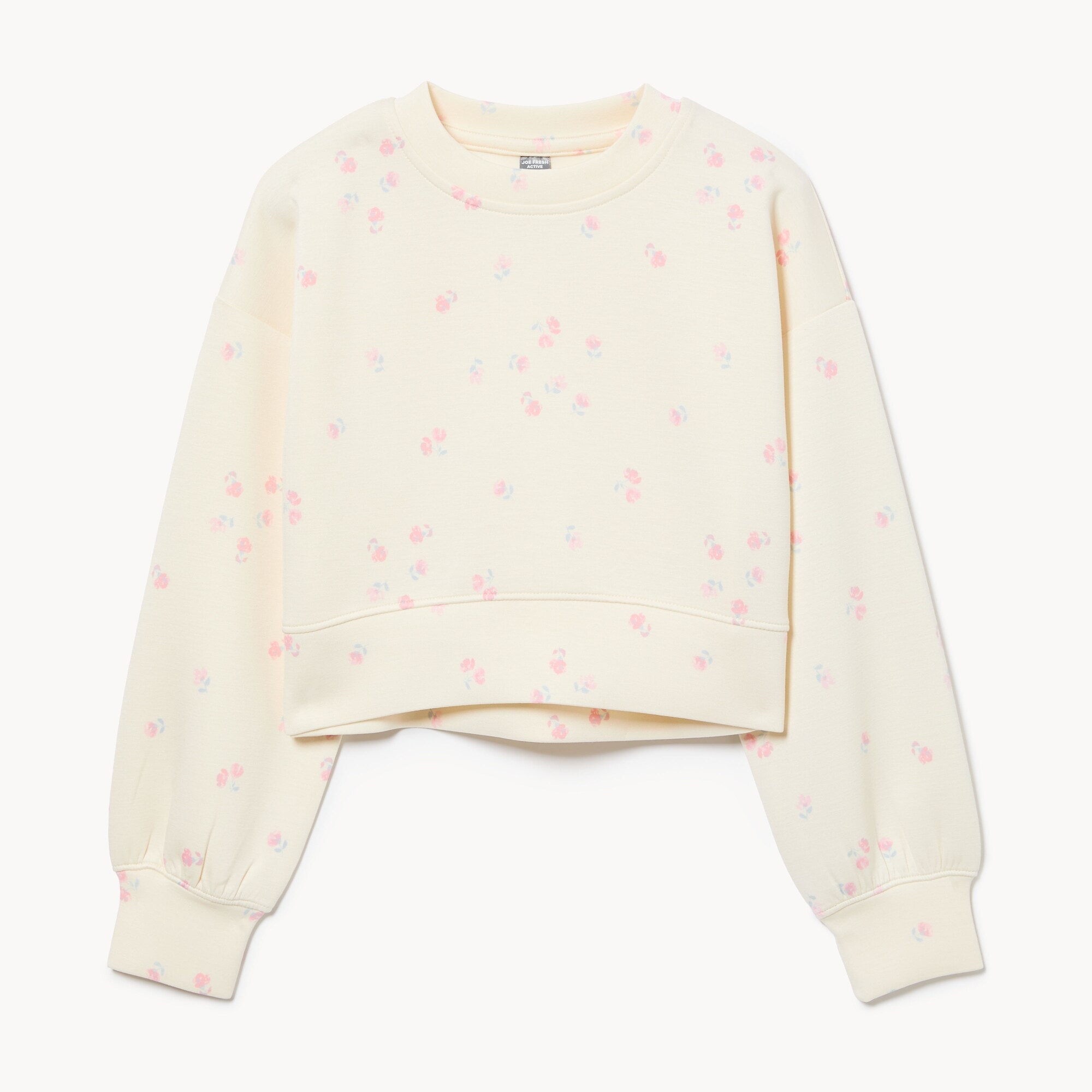 Chandail court en molleton pour filles