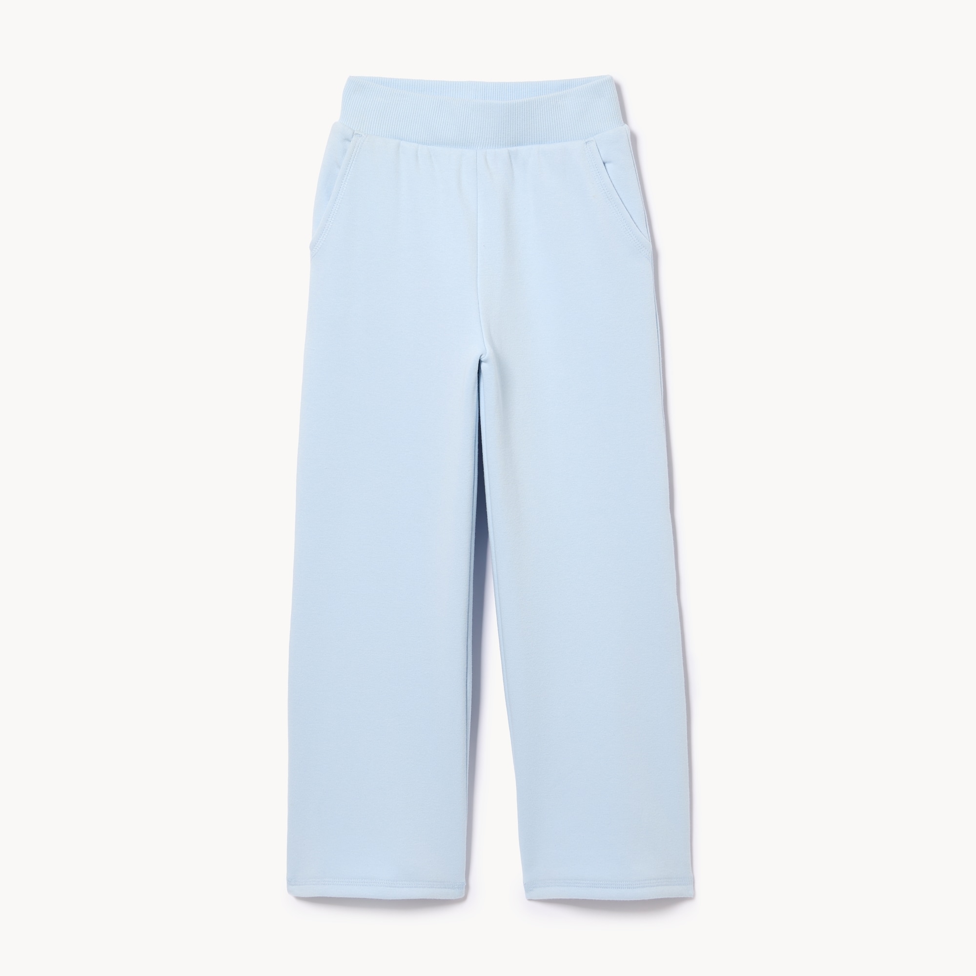 Kid Girls' Active Fuzzy Fleece Wide Leg Sweatpant