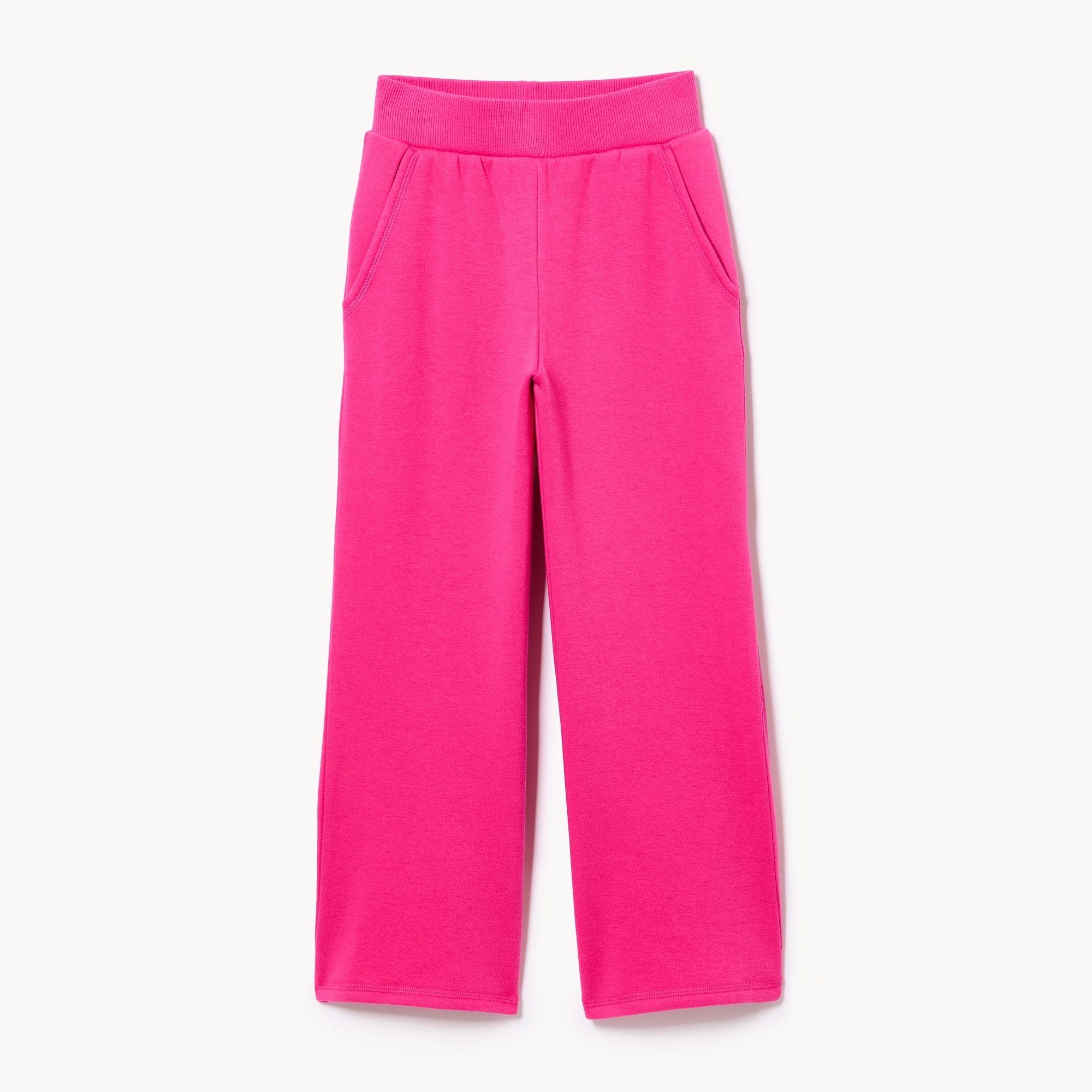 Kid Girls' Active Fuzzy Fleece Wide Leg Sweatpant
