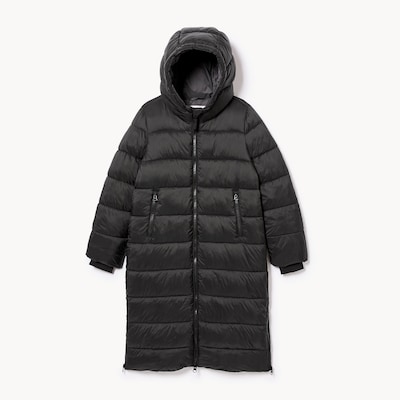 Kid Girls' Extra Long Puffer Jacket - JF Black