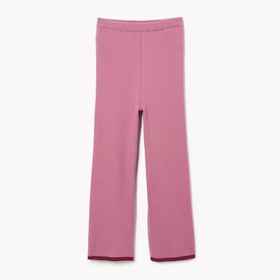 Kid Girls' Ribbed Pant - Mauve