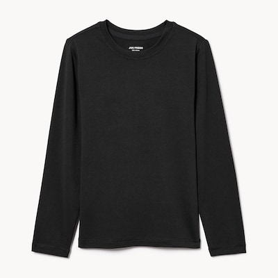 Kid Girls' Thermal Long Sleeve Top - Black