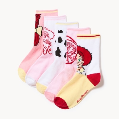 Kid Girls' Pixar Toy Story 5-Pack Socks - Pink