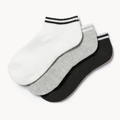 Joe Fresh Ens. de 3 paires de chaussettes basses pour filles 1 ea, 6,00 $/1ch