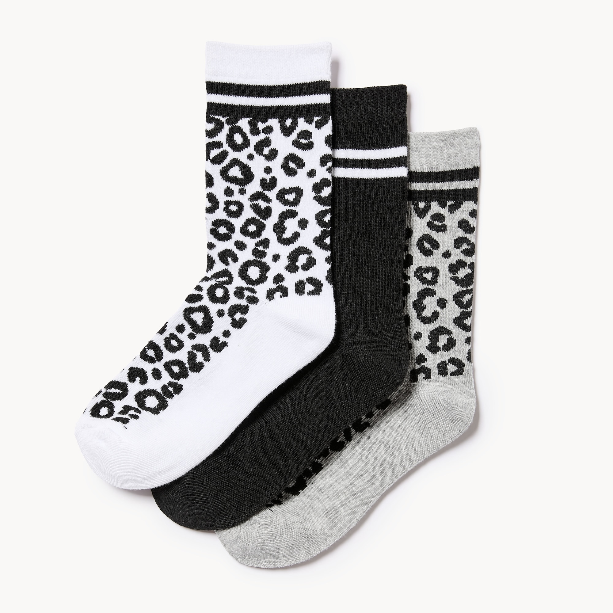 Ens. de 3 paires de chaussettes tube pour filles