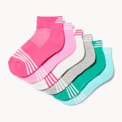 Joe Fresh Kid Girls' 6-Pack Ankle Socks 1 ea, $12.00/1ea