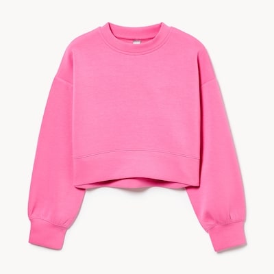 Kid Girls' Active Cropped Sweatshirt - Pink