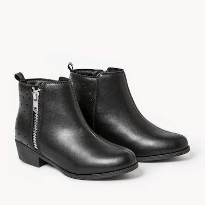 Bottillons courts pour filles - Noir