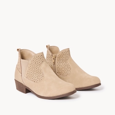 Kid Girls' Short Booties - Beige