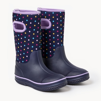 Kid Girls' Neoprene Rain Boots - Navy