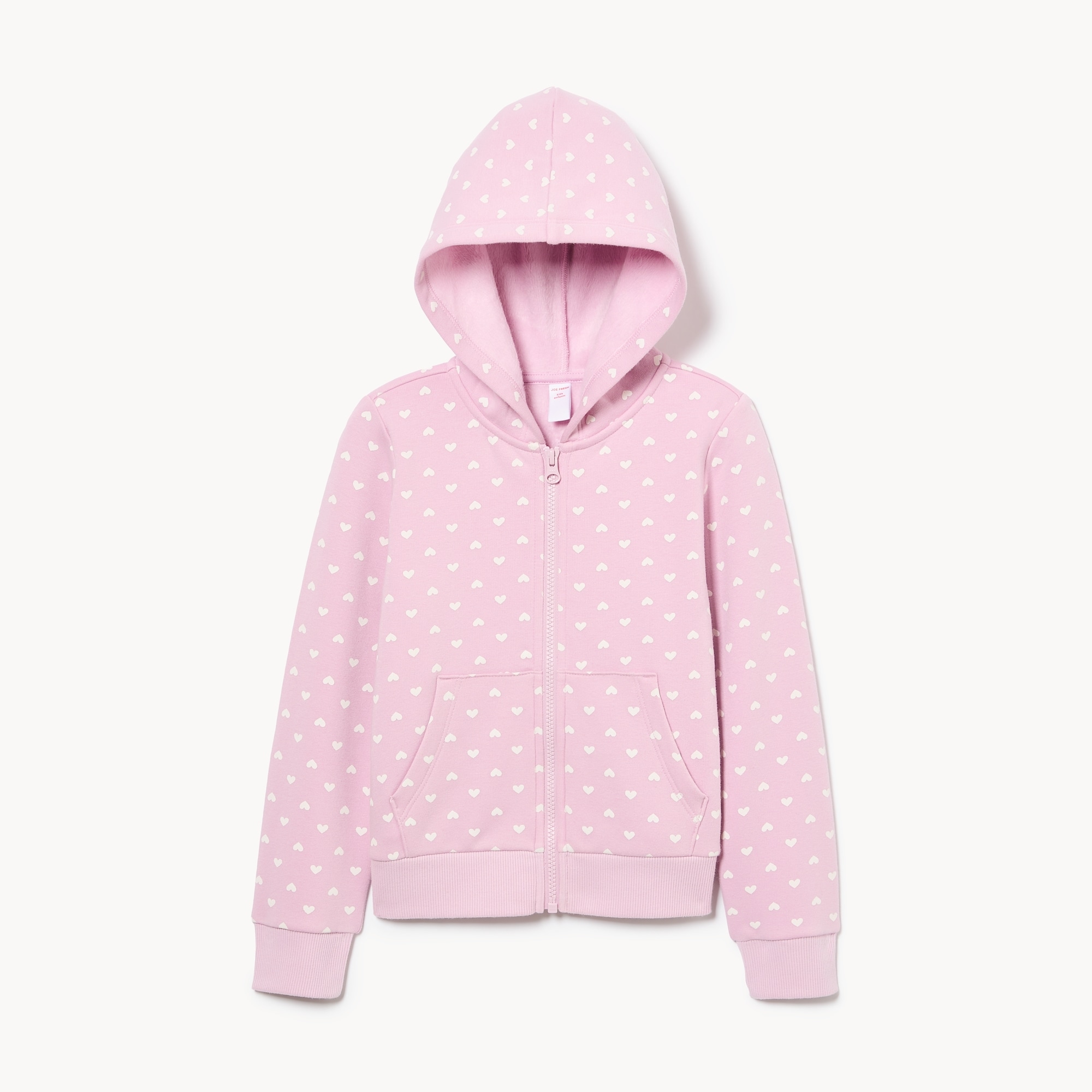 Haut capuchon imprimé en molleton duveteux, filles