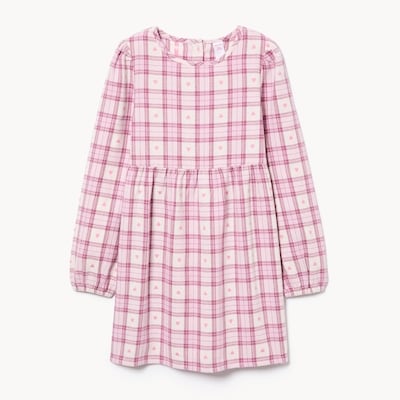 Kid Girls' Flannel Dress - Light Pink