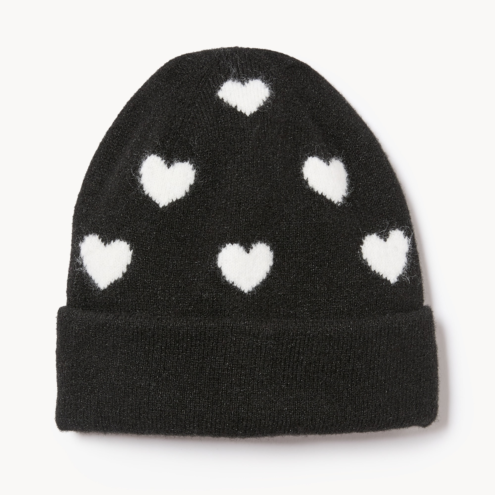 Tuque à motif de cœur pour filles