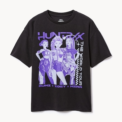 Kid Girls' K-Pop Demon Hunters T-Shirt - Black