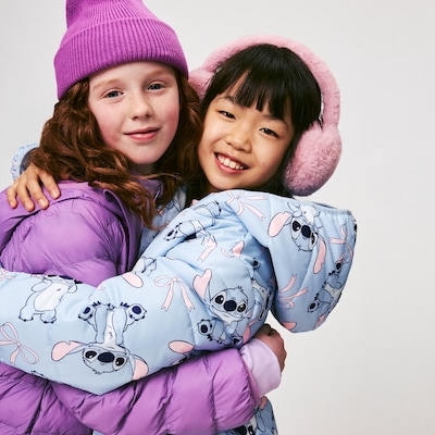 Veste matelassée Stitch de Disney pour filles - Bleu