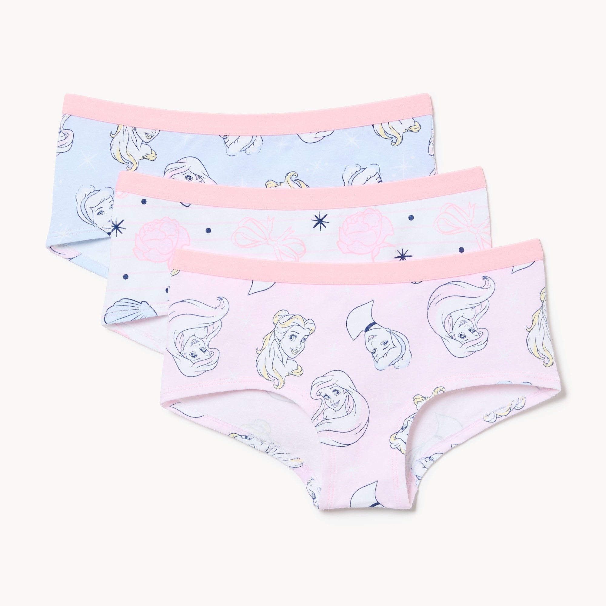 Ens. 3 culottes garçonne Princesses Disney, filles