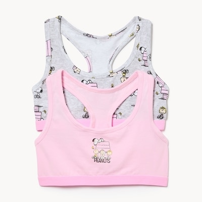Joe Fresh Ens. de 2 bustiers Snoopy de Peanuts pour filles 1 ea, 16,00 $/1ch