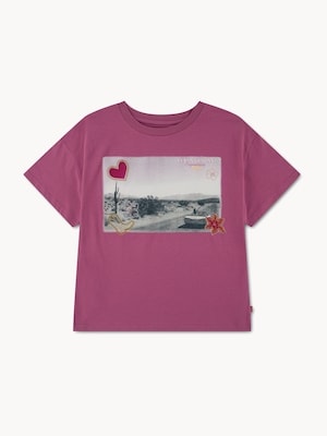 T-shirt Levi Strauss SignatureMC Gold pour filles - Rose