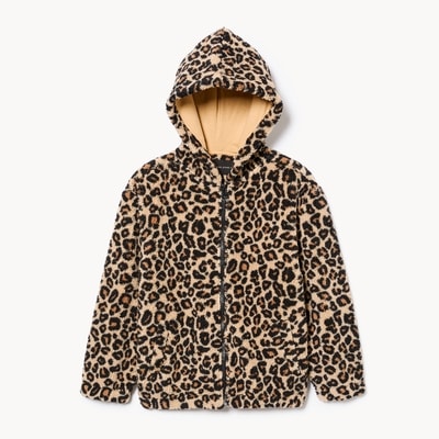 silver jean Kid Girls' Silver Jeans Sherpa Fleece Jacket 1 ea, $29.99/1ea