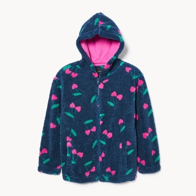 silver jean Kid Girls' Silver Jeans Sherpa Fleece Jacket 1 ea, $29.99/1ea