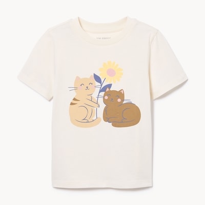T-shirt imprimé pour tout-petits - Blanc Cassé