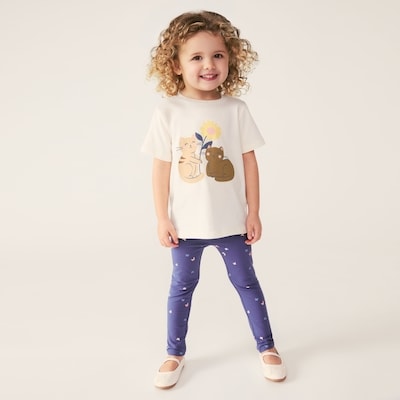 T-shirt imprimé pour tout-petits - Blanc Cassé