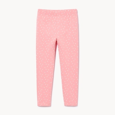 Legging imprimé pour petites filles - Rose Cendré