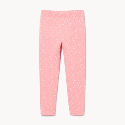 Legging imprimé pour petites filles - Rose Cendré