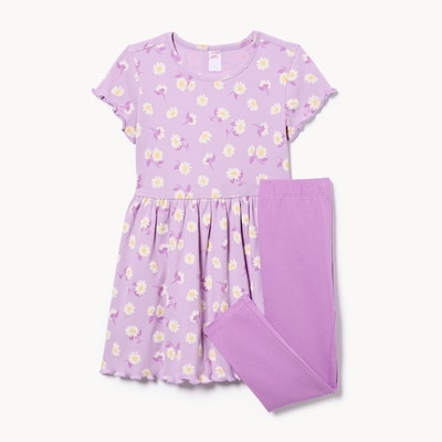 Toddler Girls' Dress & Legging Set - Dusty Lavender