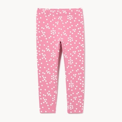 Legging imprimé pour petites filles - Rose Cendré