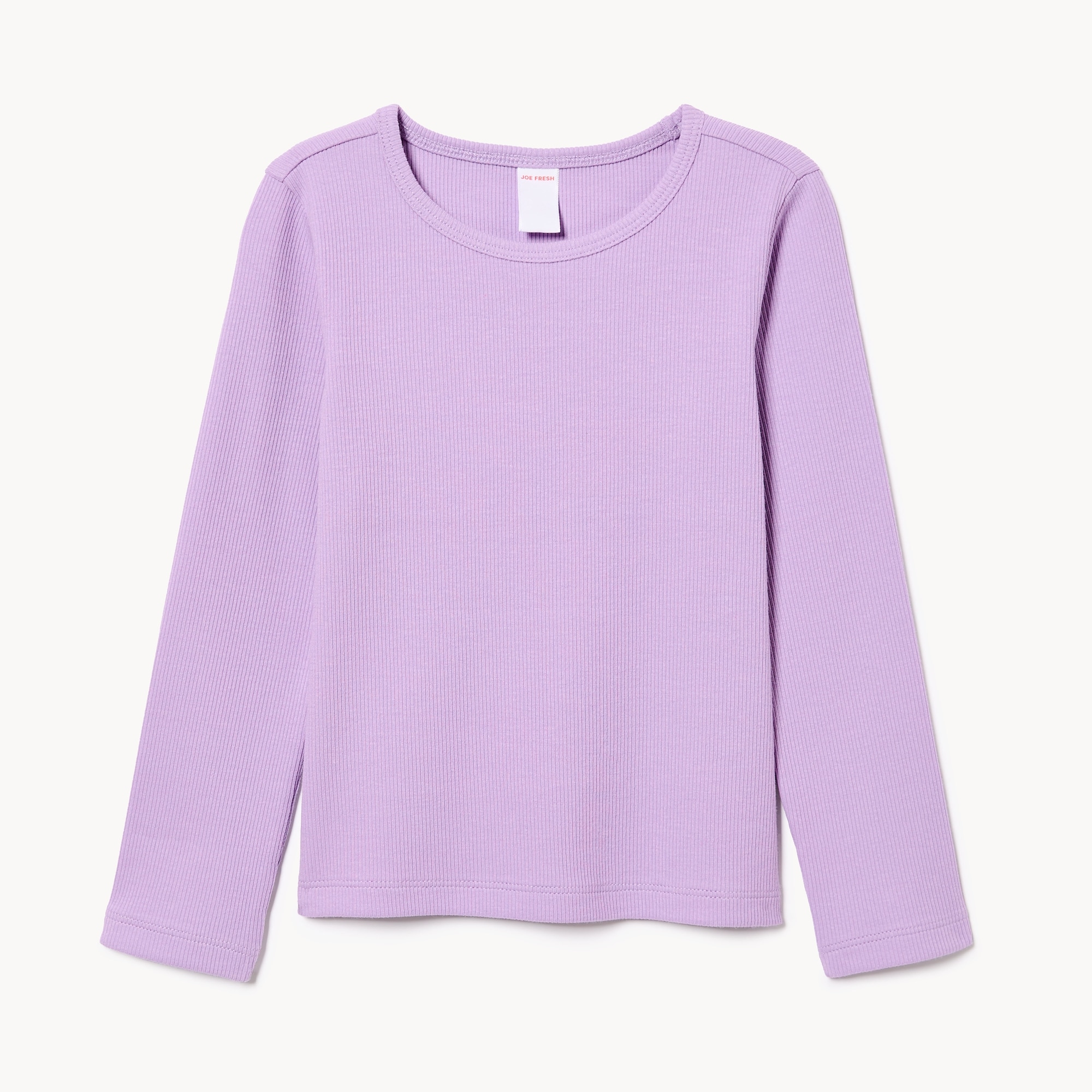 Toddler Girls' Ribbed Long Sleeve Top