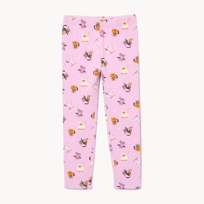 Legging imprimé pour petites filles - Lilas