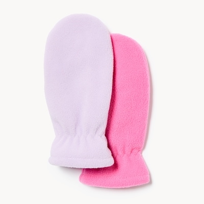 Toddler Girls' Microfleece 2-Pack Mittens - Pink