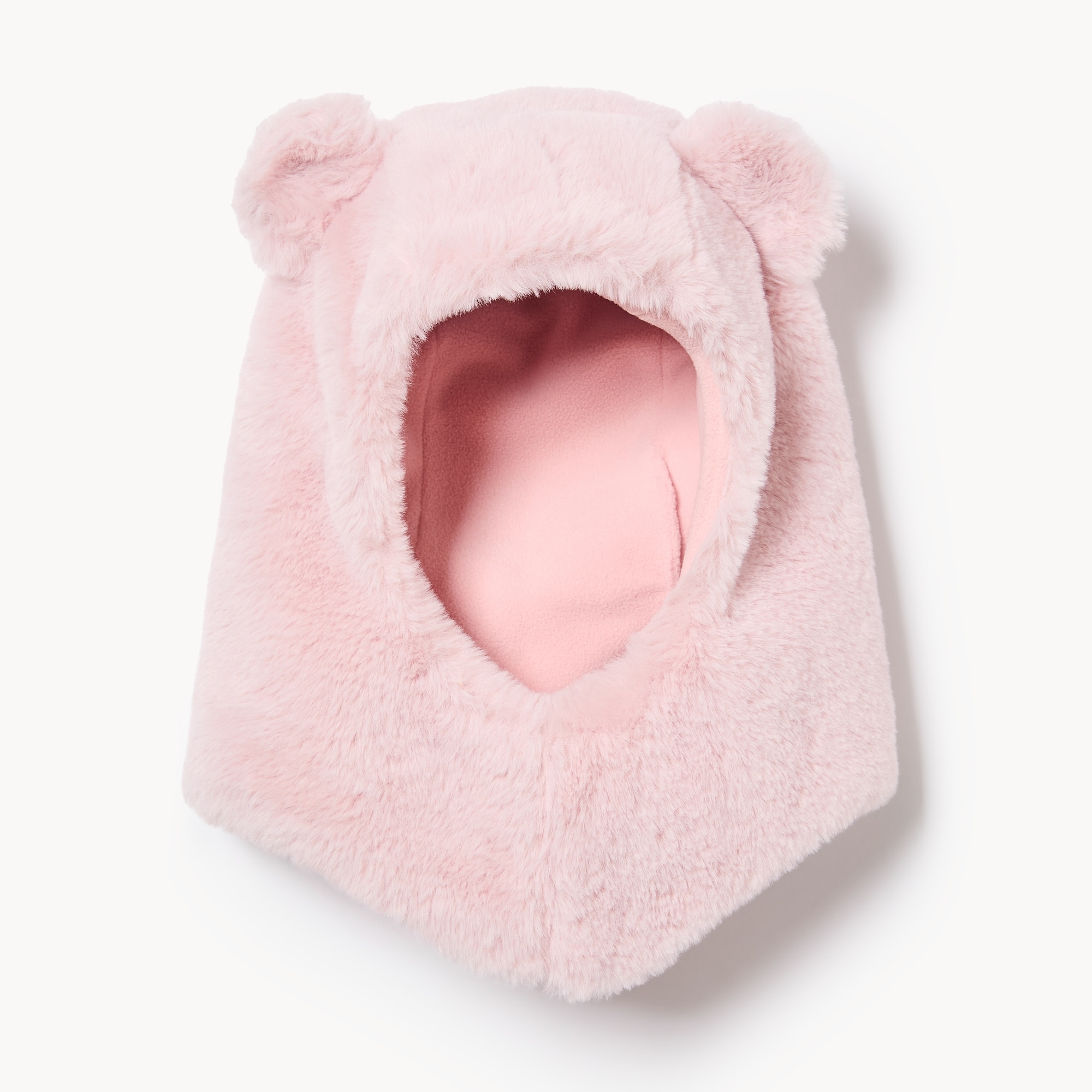 Toddler Girls' Faux Fur Bear Face Cover