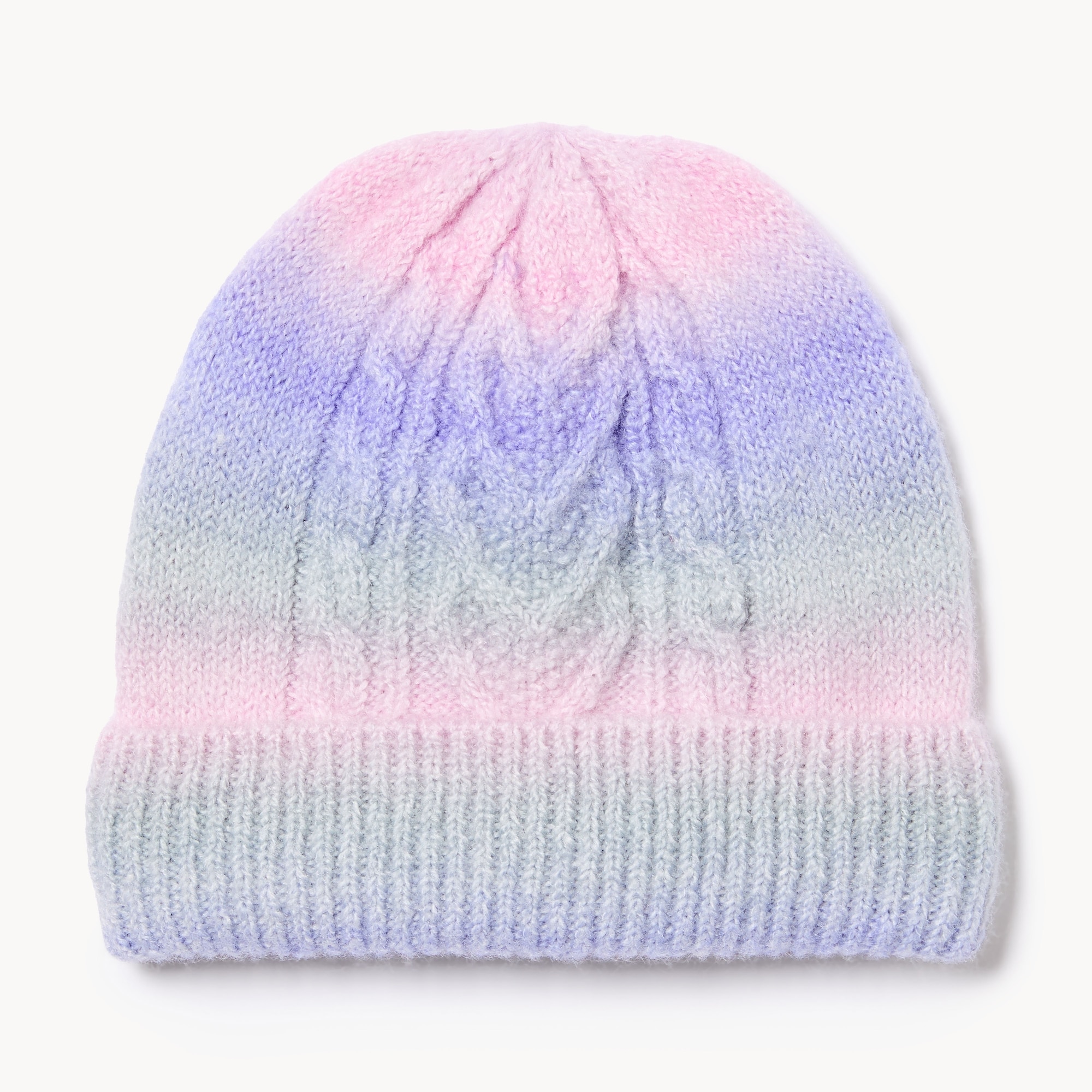 Tuque à mailles torsadées pour petites filles