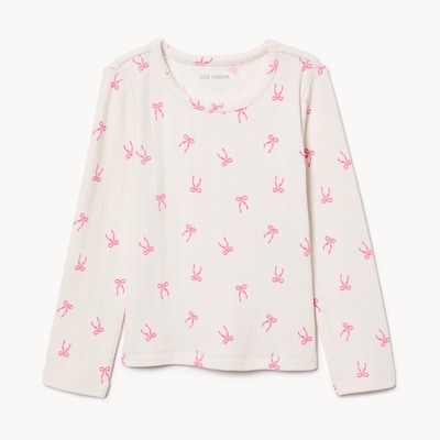 Joe Fresh Toddler Girls' Pointelle Long Sleeve Top 1 ea, $12.00/1ea