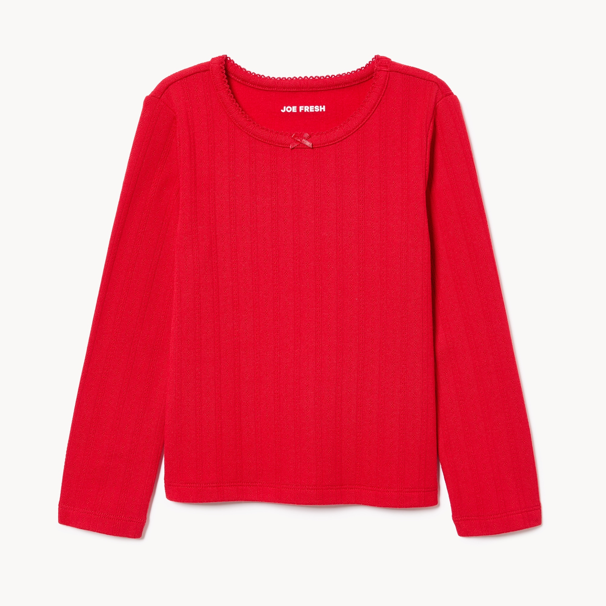 Toddler Girls' Pointelle Long Sleeve T-Shirt