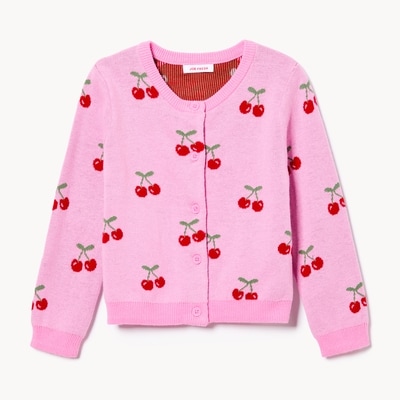 Cardigan en tricot pour petites filles - Rose