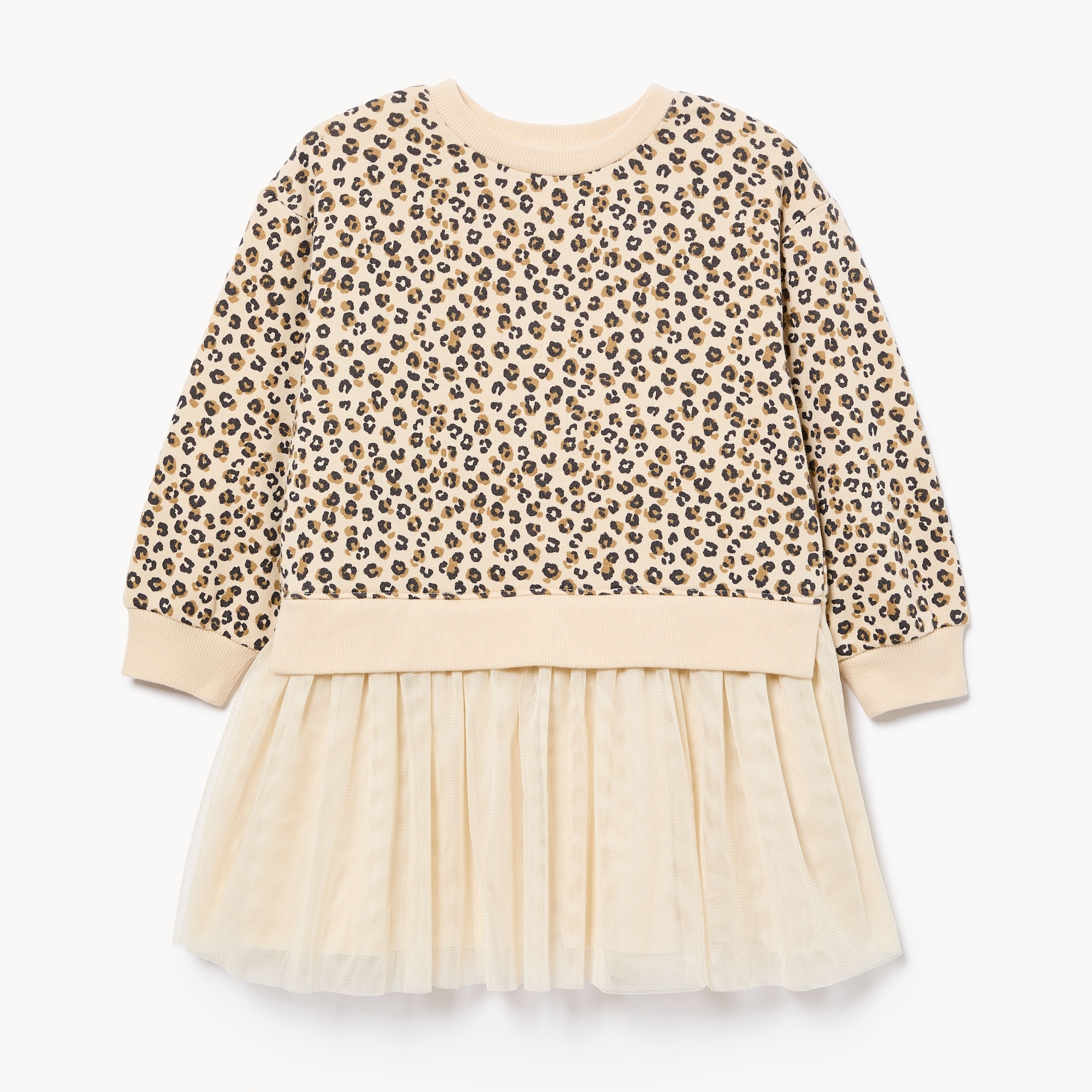 Robe chandail en molleton pour petites filles
