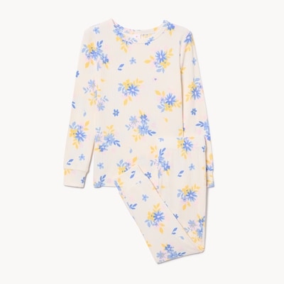 Pyjama imprimé pour petites filles - Crème
