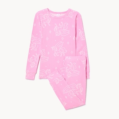Toddler Girls' Printed Sleep Set - Dusty Pink