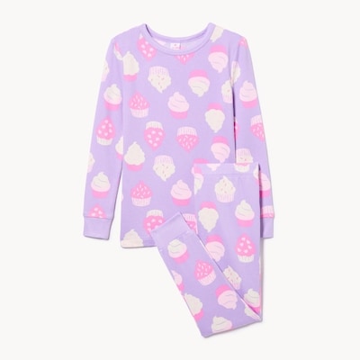Pyjama imprimé pour petites filles - LAVANDE