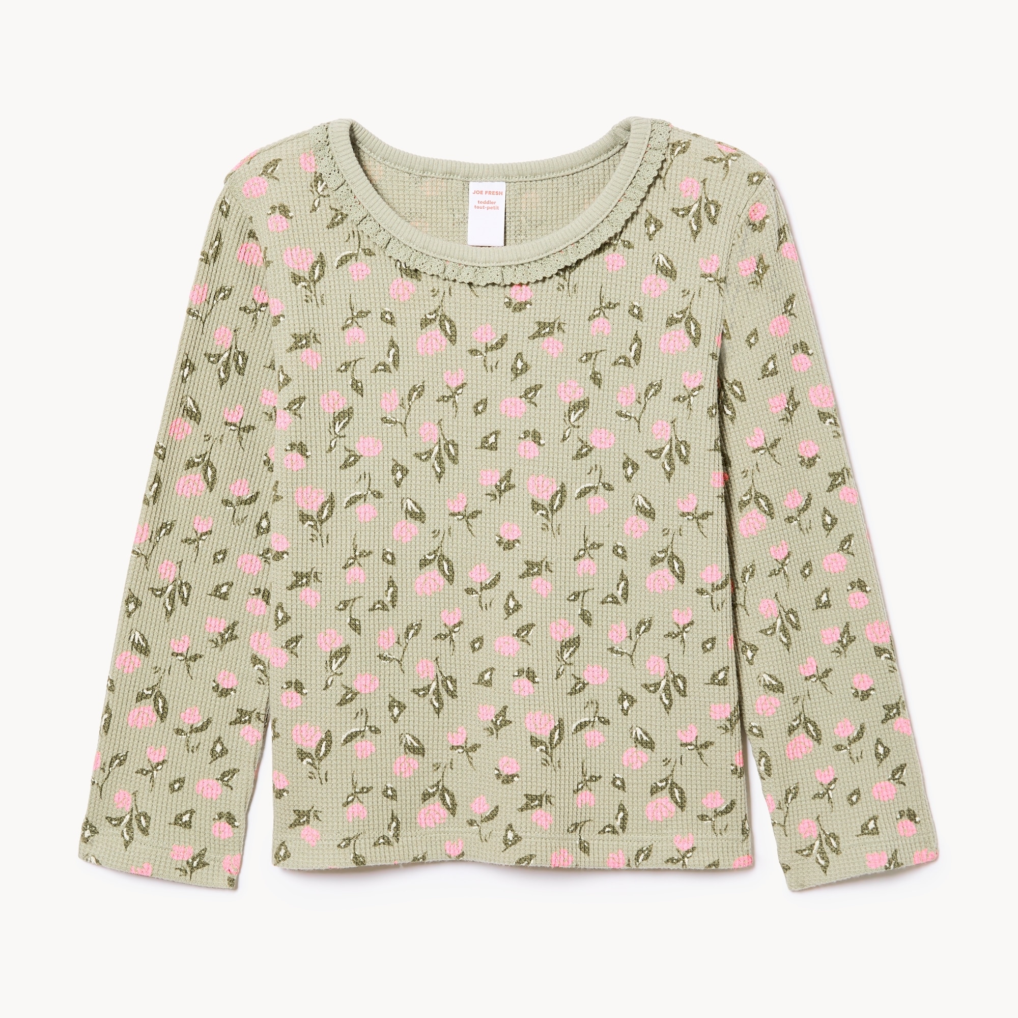 Haut manches longues tricot gaufré, petites filles