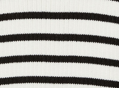 Chandail en tricot côtelé rayé pour petites filles