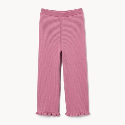 Toddler Girls' Ribbed Pant - Mauve