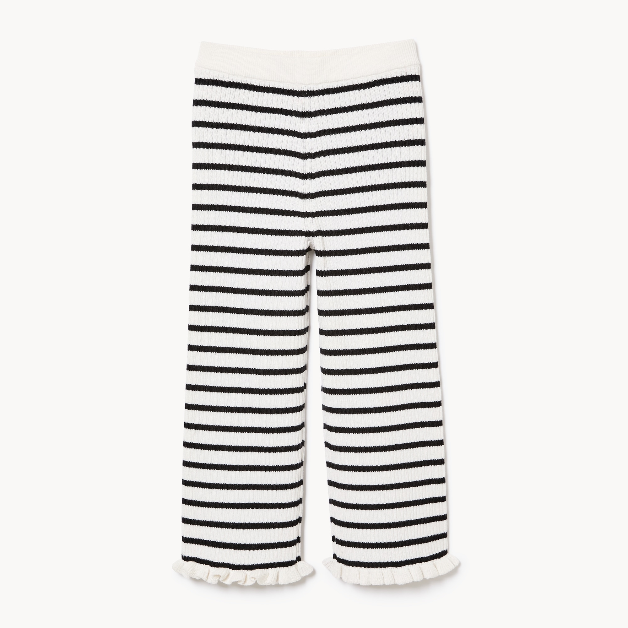 Pantalon rayé côtelé pour petites filles