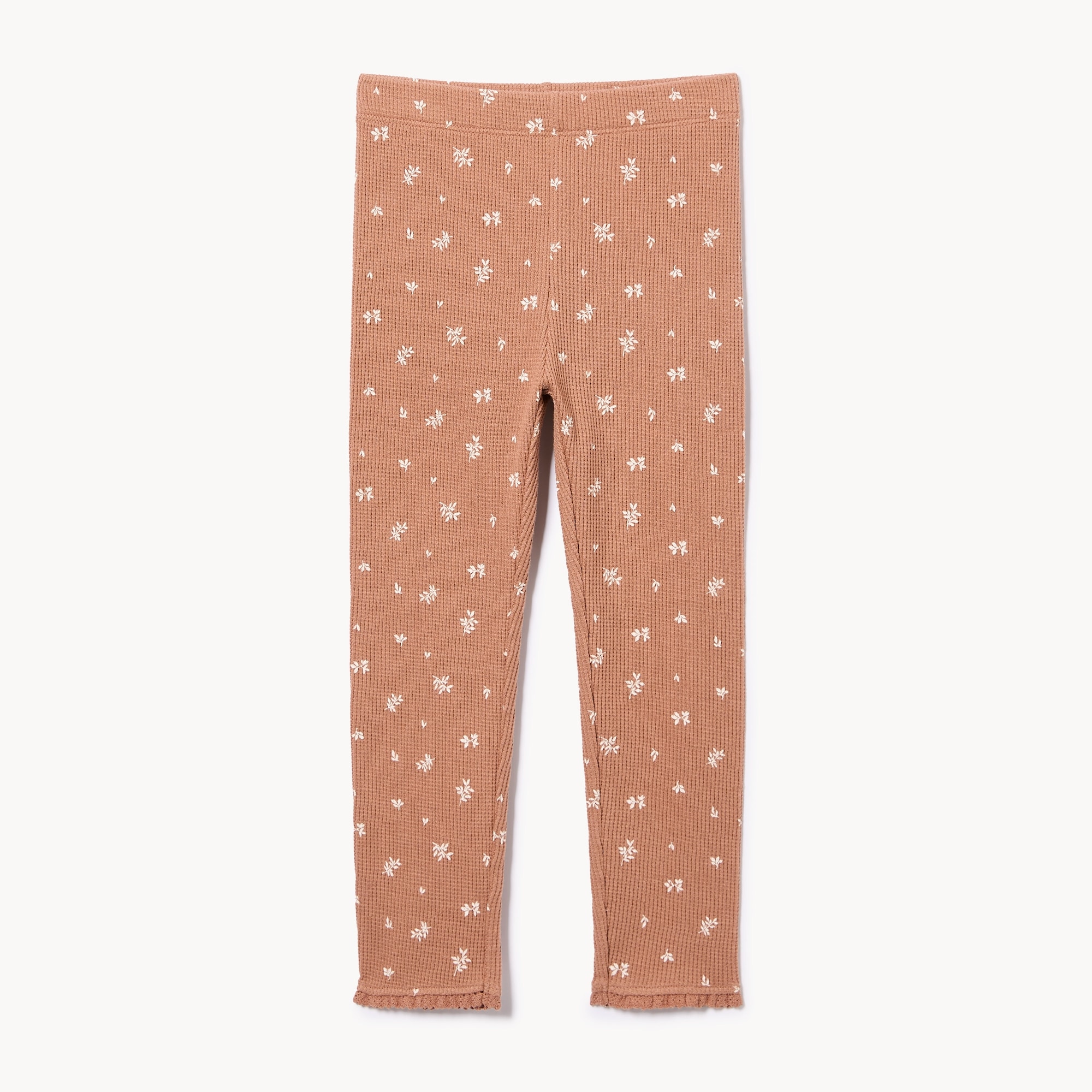 Legging en tricot gaufré pour petites filles