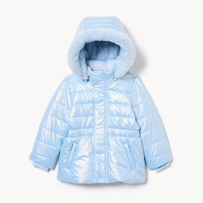 Toddler Girls' Puffer Jacket - Pale Blue