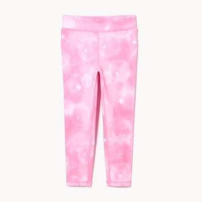 Legging sport imprimé pour petites filles - ROSE POUDRE