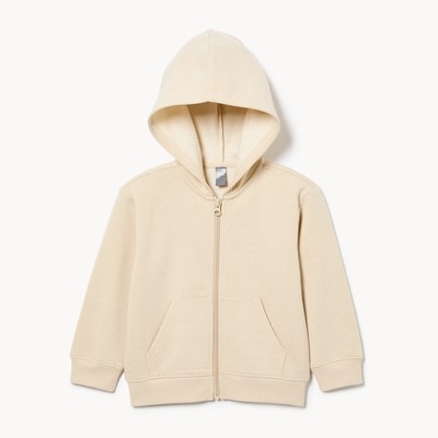 Toddler Fleece Zip-Up Hoodie - Light Oat Mix
